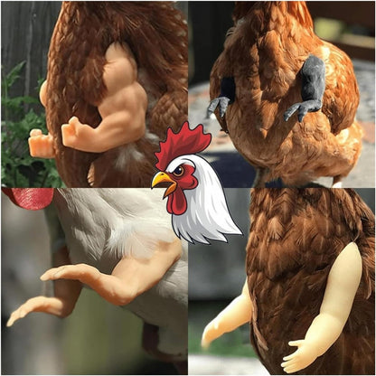 Funny Fighting Chicken Arms Toy – Artificial Muscle Arms Costume Accessory for Pigeon Hen Novelty Farmyard Entertainment Prop.