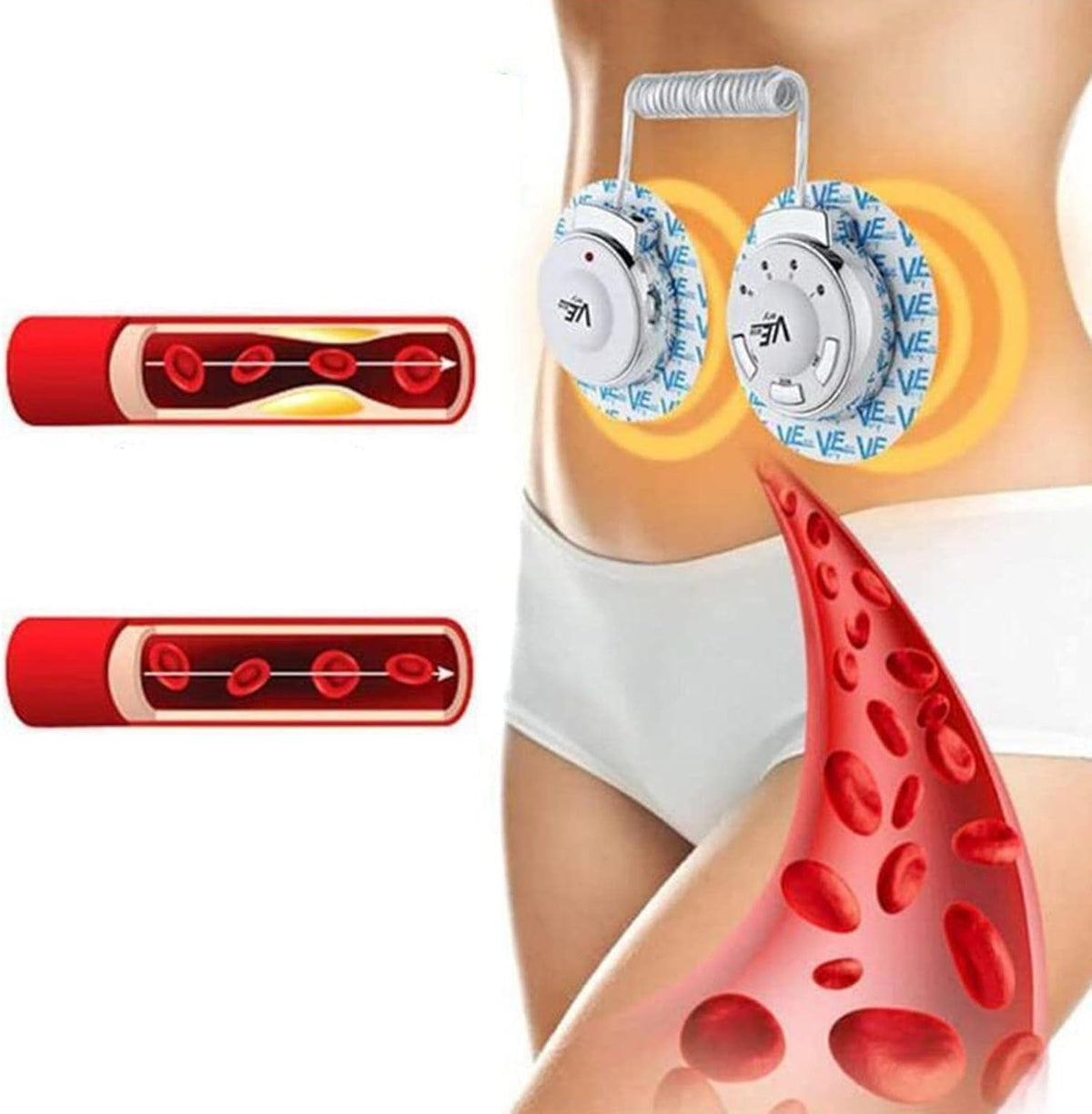 EMS Body Shaper Slimming Machine – Fat Burner Liposuction Stimulator for Waist, Belly, Legs & Arms Fitness Training at Home