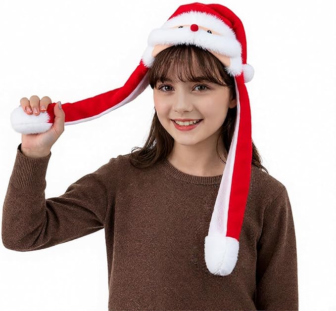 Plush Reindeer Christmas Hat – Cute Santa Antler Cap for Kids’ Holiday Parties, Cosplay Events & Festive Photo Shoot Accessories