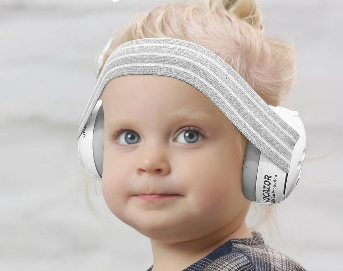 Adjustable Baby Noise-Cancelling Earmuffs – Soft, Noise-Proof Mini Headset for Kids’ Outdoor Sleep, Travel & Airplane Comfort