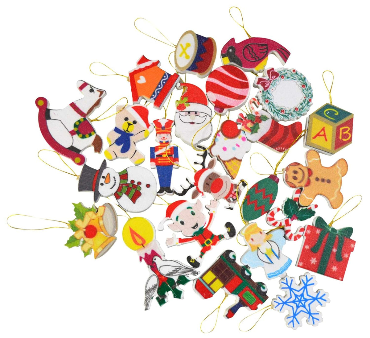 Christmas Tree Advent Calendar – 24-Day Hanging Ornament Countdown Decoration, Desktop Holiday Display for Home Christmas Party Festive Atmosphere