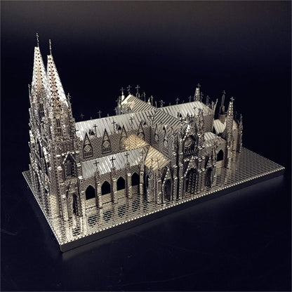 Metal Cathedral Puzzle – 3D St. Patrick’s Laser-Cut DIY Assembly Model Kit for Creative Gifts