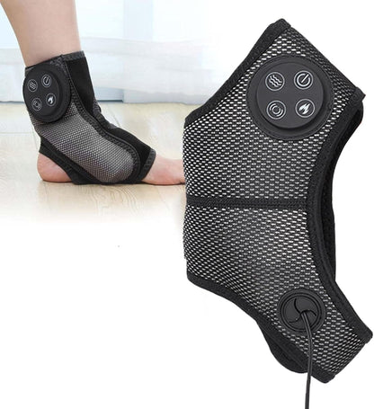 Smart Electric Foot & Ankle Massager – Heated Vibration Brace with Air Compression for Pain Relief and Deep Relaxation Therapy