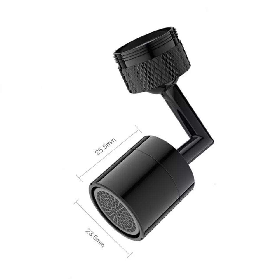 Black Flexible Faucet - 720° Bendable Kitchen Sink Tap Spray Head Tools