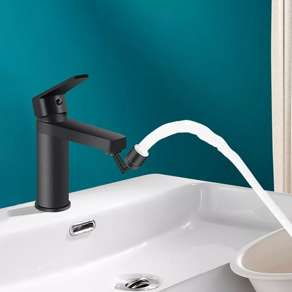 Black Flexible Faucet - 720° Bendable Kitchen Sink Tap Spray Head Tools