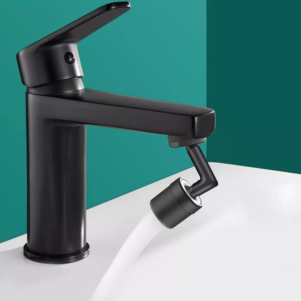 Black Flexible Faucet - 720° Bendable Kitchen Sink Tap Spray Head Tools