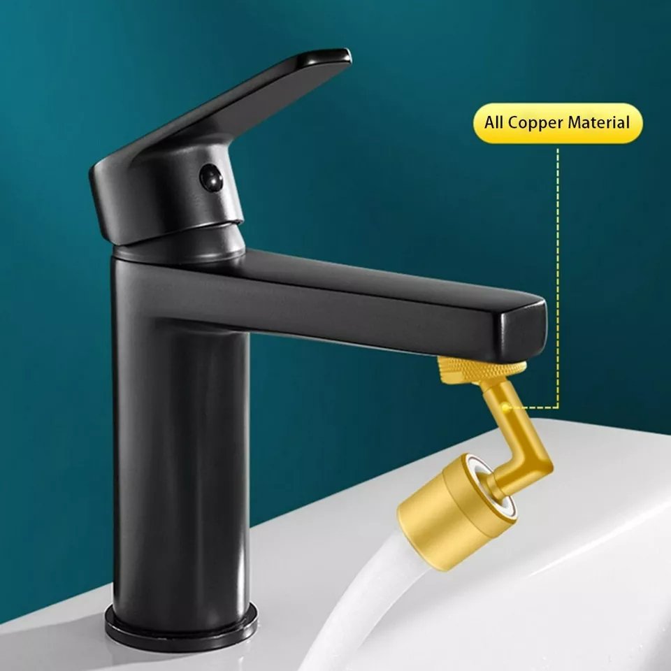 Black Flexible Faucet - 720° Bendable Kitchen Sink Tap Spray Head Tools
