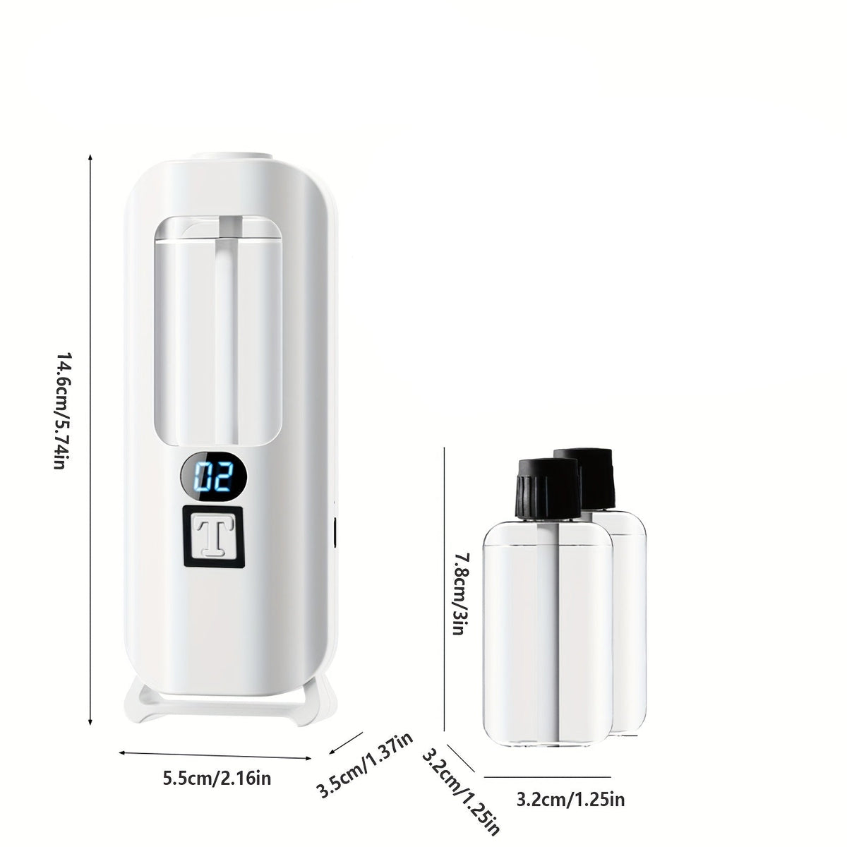 USB Aromatherapy Air Humidifier – Rechargeable 33.8oz Fragrance Diffuser for Long-Lasting Room Freshness in Office or Bathroom