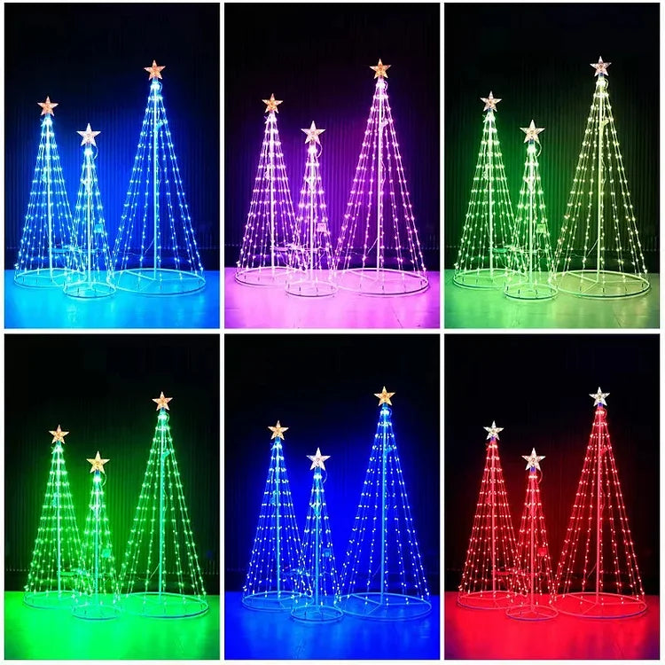Multicolor LED Animated Lightshow Christmas Tree For Outdoor