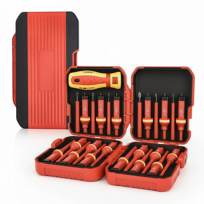 Magnetic Screwdriver Set – 13-Piece Hex Head Steel Design with Interchangeable Bits for Electricians & Mechanics