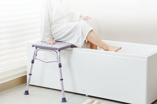 Adjustable Bathtub Transfer Bench – Non Slip Shower Chair with 400lbs Capacity for Elderly & Disabled Bathroom Safety