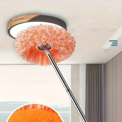Multi-Functional Ceiling and Wall Mop – Flexible Dry & Wet Cleaning Tool for Hard-to-Reach Tiles, Glass, Floors, and Car Interiors