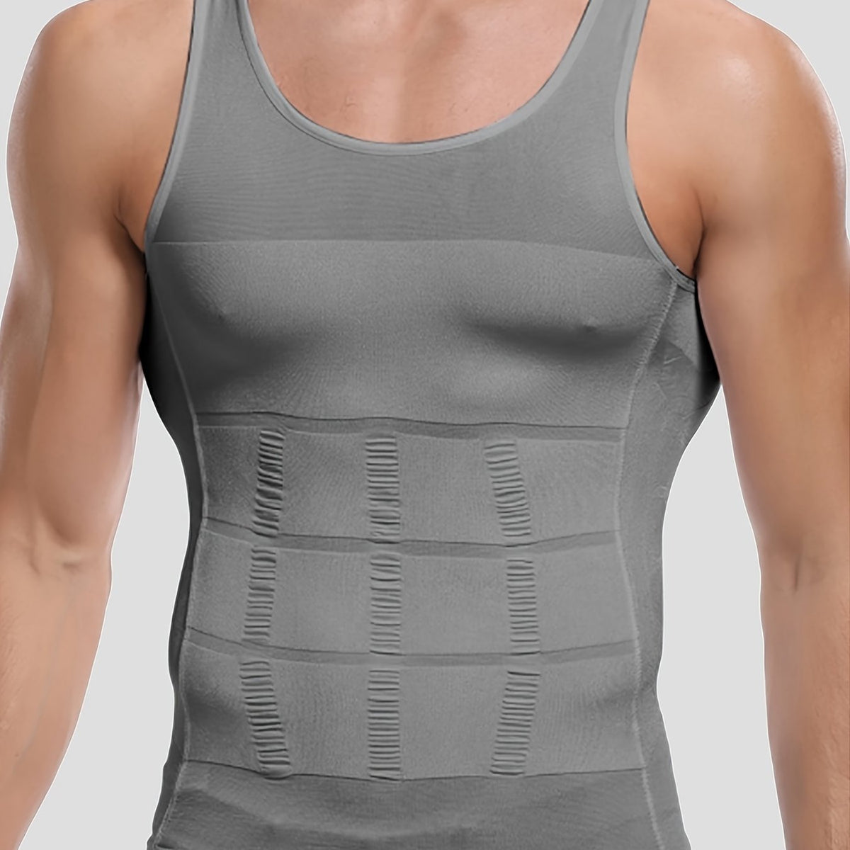 Men’s Compression Body Shaper Tank Top – Slimming Vest with Firm Control for Fitness, Posture Support, and Everyday Wear