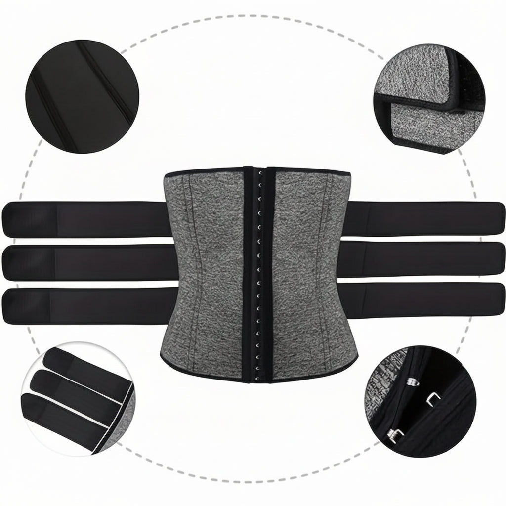 Adjustable Unisex Corset Waist Belt – Slimming Waist Cincher with Instant Tightening Adjustment for Outfits, Costumes, Posture Support & Daily Shaping