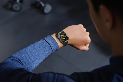 Men’s Outdoor Smart Watch – HD Touchscreen Sports Smartwatch with Wireless Calling, Multi-Sport Modes, USB Charging for Android and iPhone