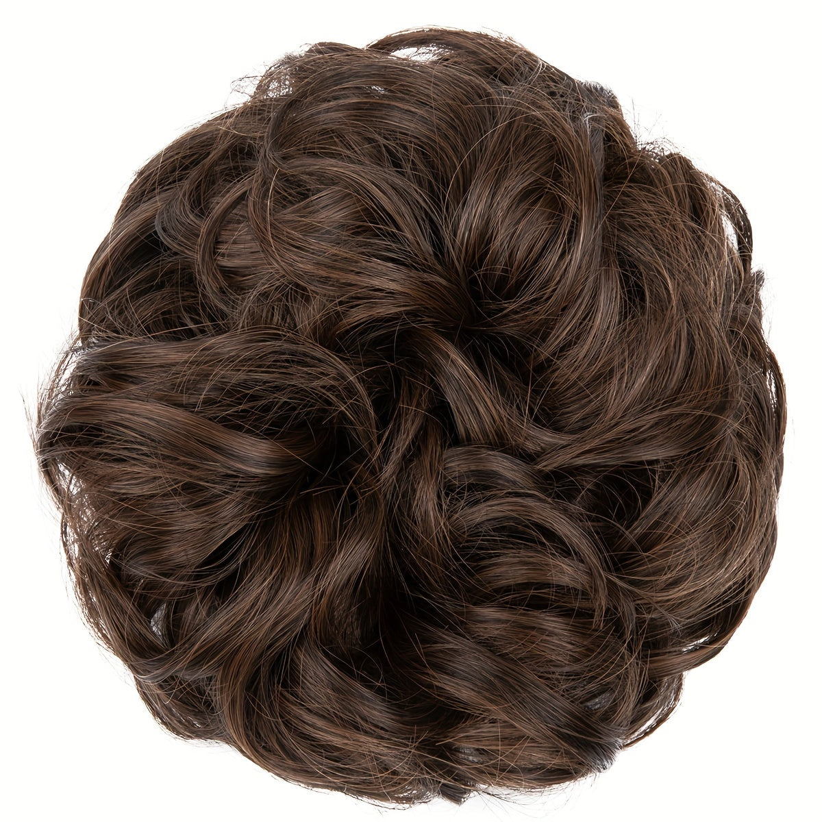 Messy Curly Hair Bun Extension – Voluminous Synthetic Elastic Chignon Scrunchie for Effortless Updo, Instant Volume & Natural-Looking Glam Hairpiece for Women
