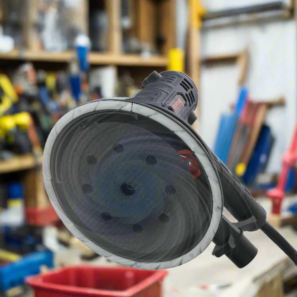 Adjustable Speed Power Wall Smoother – 800W  Tool with Vacuum Dust Collector, LED Lighting & Sanding Pads for Drywall Finishing