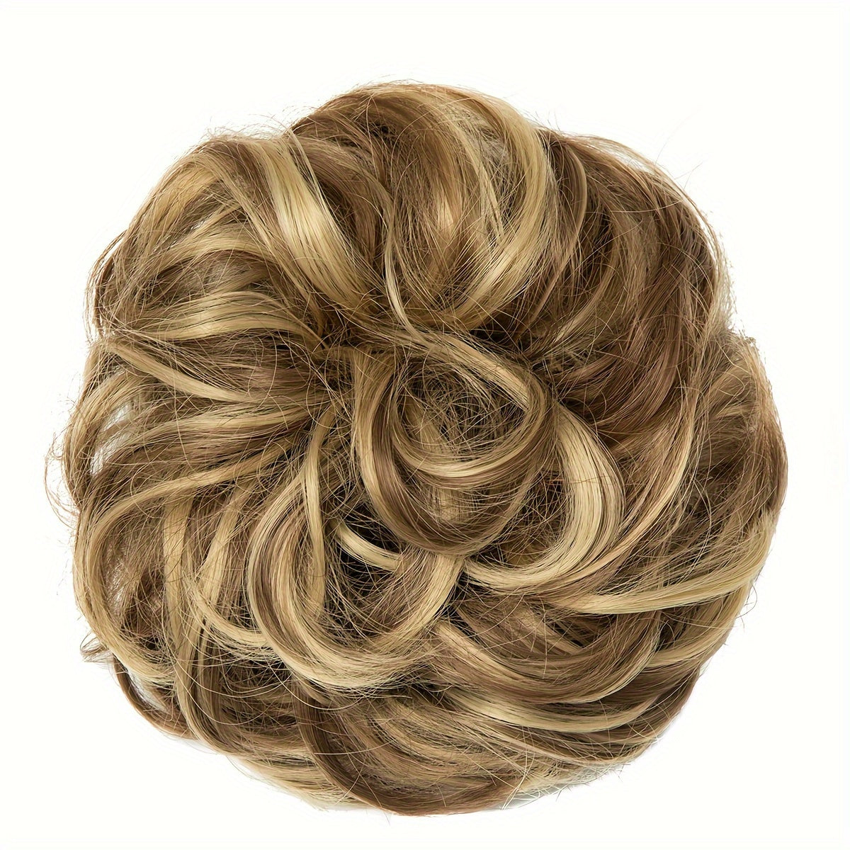 Messy Curly Hair Bun Extension – Voluminous Synthetic Elastic Chignon Scrunchie for Effortless Updo, Instant Volume & Natural-Looking Glam Hairpiece for Women