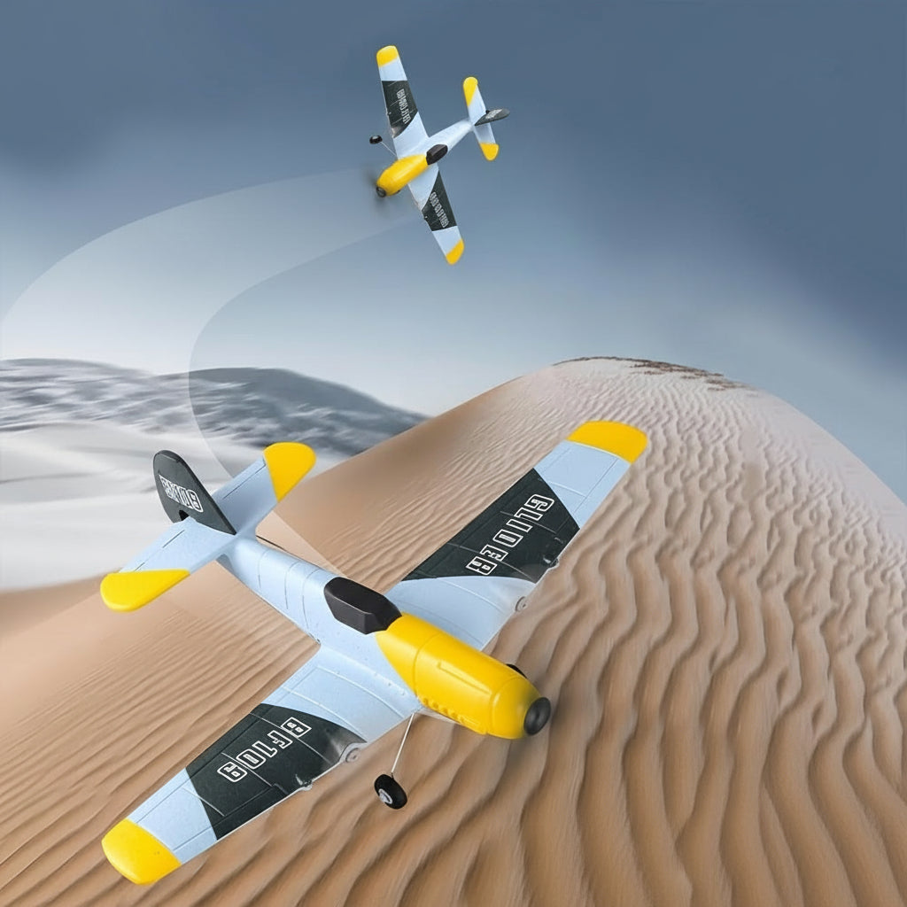 Three Channel RC Drone Glider – Foam Airplane with 6-Axis Gyroscope, Stunt Mode & Beginner-Friendly Remote Control