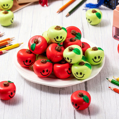Fruit Smile Stress Balls – 50pcs Soft Foam Hand Grip Exercise Balls Bulk Party Favors for Adults, School Carnival Rewards