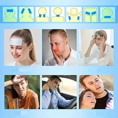 Disposable Cooling Gel Pads – Ice Packs for Heat Relief and Cooling, Portable 8-Hour Cold Compress, Non-Slip Design, No Charging Required