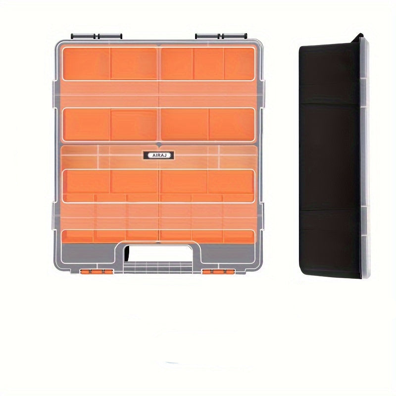 Small Plastic Tool Organizer Box – Removable Dividers for Beads, Screws, Nails, and Craft Storage, Compact and Perfect for Hardware Organization