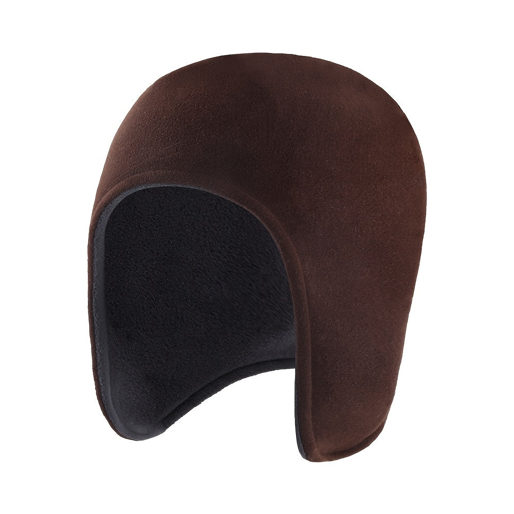 Fleece-Lined Cold-Proof Beanie Hat – Double-Layer Winter Warm Cap for Men & Women, Soft Polyester, Ideal Holiday Gift for Cold Weather