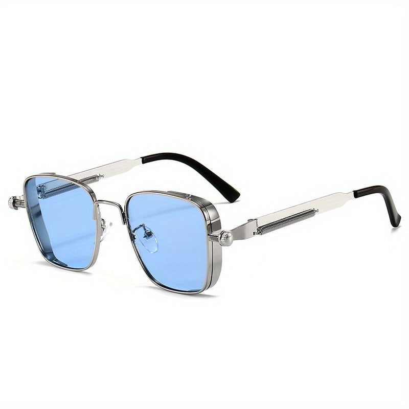 Vintage Steampunk Square Frame Glasses – Unisex Anti-Reflective Eyewear for Driving, Parties & Everyday Fashion