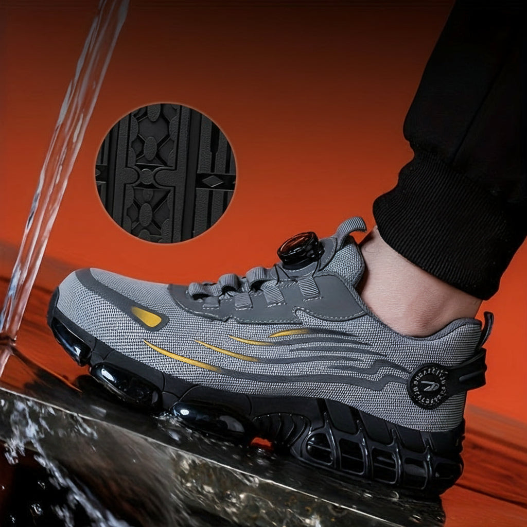 Men’s Steel Toe Safety Work Shoes – Breathable Non-Slip Sneakers with Puncture Protection for Outdoor & Casual Wear