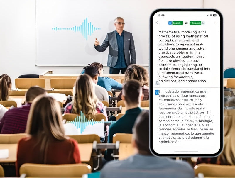 Real-Time AI Translation Earbuds – Smart Language Interpretation System for Business Travel, Education, Conferences & Social Communication with Instant Multi-Language Voice Translation
