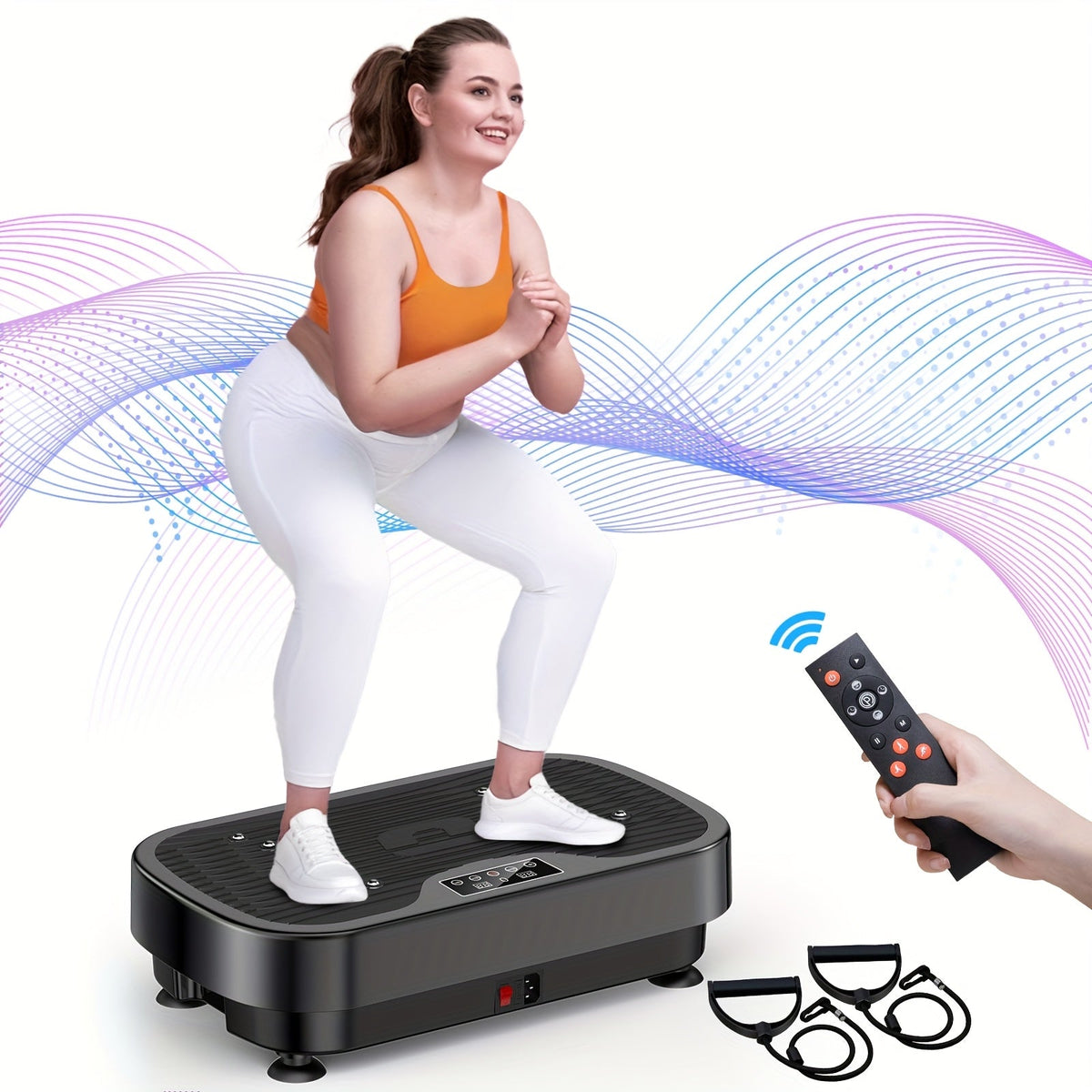 Silent Motor Vibration Plate – Whole Body Slimming, Lymphatic Drainage & Toning with Speed Control for Wellness & Holiday Gifts