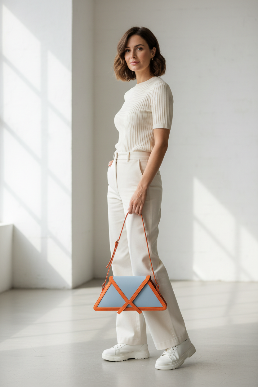 Color Block Shoulder Bag – Fashion Square Axillary Handbag with Flap Design, Stylish Women’s Crossbody Purse for Casual Everyday Use
