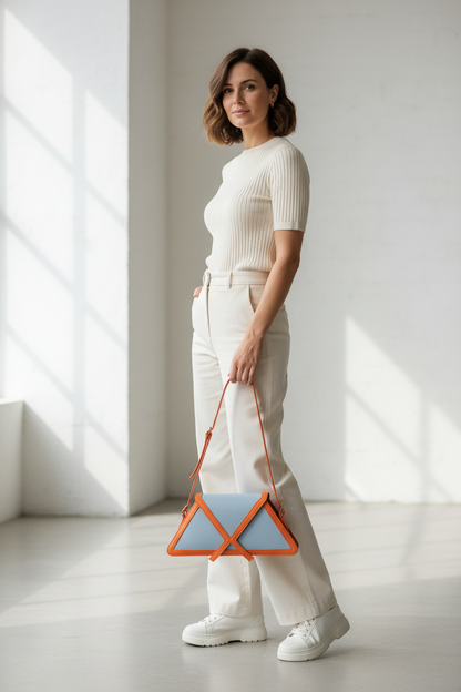 Color Block Shoulder Bag – Fashion Square Axillary Handbag with Flap Design, Stylish Women’s Crossbody Purse for Casual Everyday Use