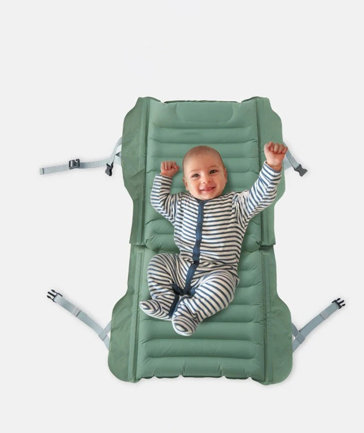 Outdoor Inflatable Seat Cushion with Backrest – Adjustable Folding Air Chair for Camping, Picnics, Beach Trips, and Relaxing on the Go