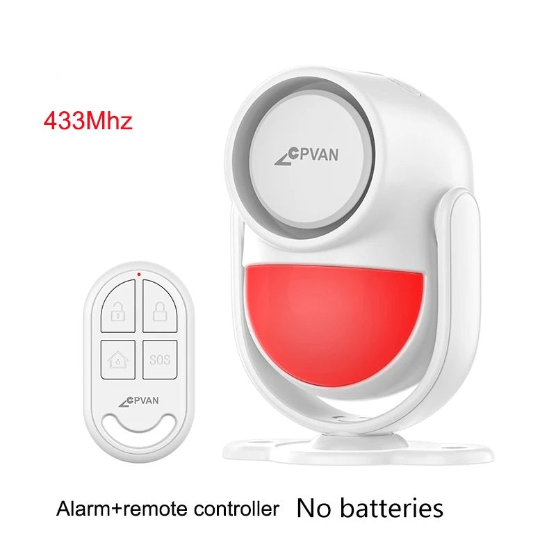 Wireless Motion Detector Alarm System – Home Security Sensor with Door Alarm, Remote Control, and Burglar Protection