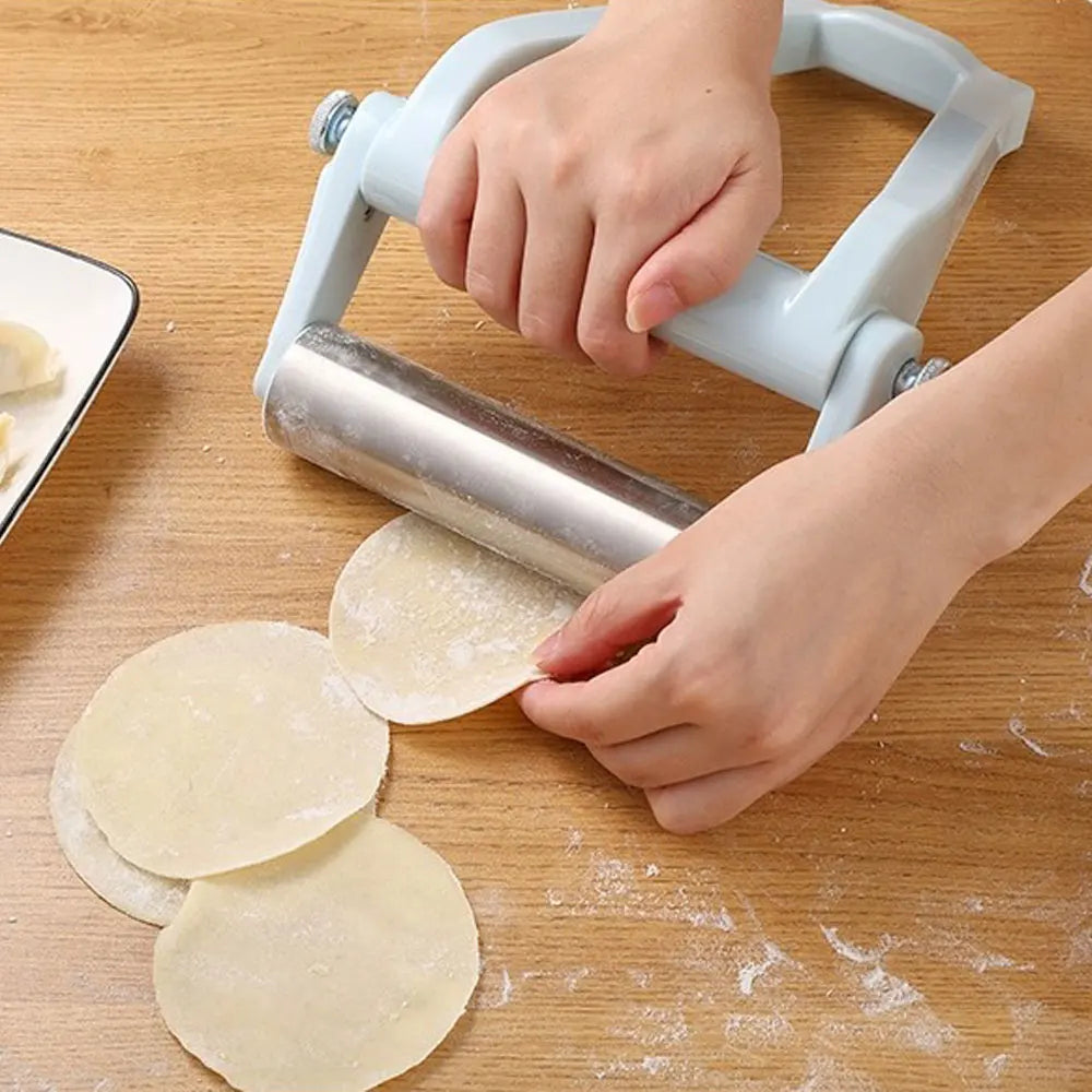 Foldable Stainless Steel Rolling Pin – Dough Roller Docker for Pastry, Pizza and Baking Kitchen Prep
