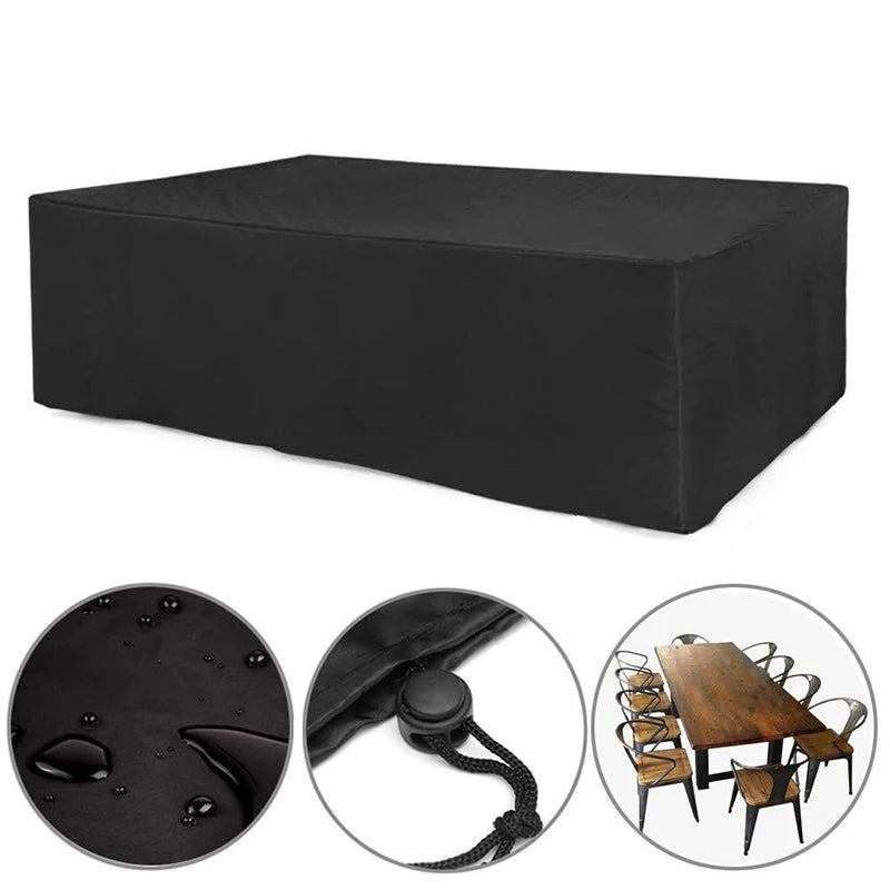 Outdoor Garden Furniture Rain Cover - Heavy Duty Waterproof Dust Shield for Patio Chair, Sofa, and Table Protection