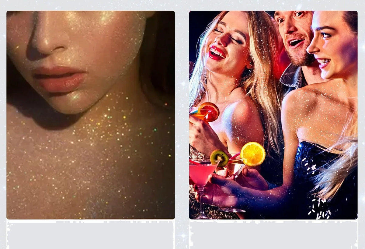 Flash Glitter Spray – 60 ml Starry Sky Body & Face Spray for Nightclub or Party Use, Safe Cosmetic Flash Glitter for Dates