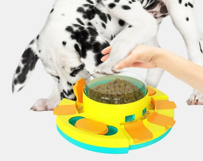 Dog Puzzle Slow Feeder Toy – Interactive Treat Dispenser Bowl for Puppy IQ Training, Food Leaking Enrichment & Smart Playtime