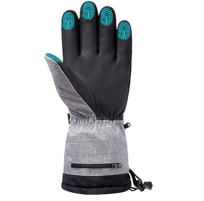 Heated Waterproof Winter Gloves – Three Temperature Levels Intelligent USB-Powered Thermal Gloves for Men & Women’s Motorcycle, Bicycle, Camping & Fishing Use