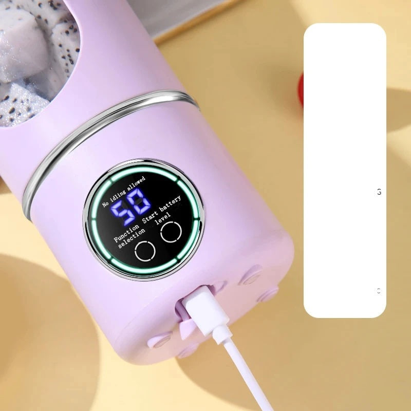 Portable Juice Maker Blender – 700ml Durable Steel Blade 2-in-1 Smoothie & Shake Maker Bottle for On-the-Go Nutrition