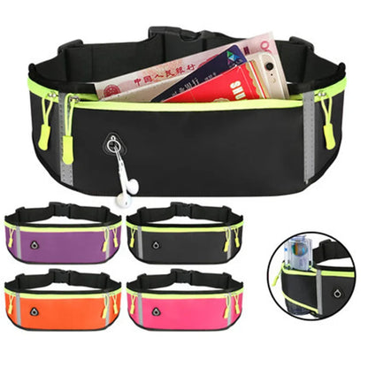 Outdoor Waist Pack for Sports – Waterproof Fitness Pouch for Cell Phones and Coins, Ideal for Running, Hiking, and Jogging