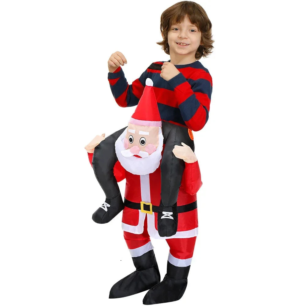 Inflatable Christmas Party Costume – Santa, Snowman & Tree Air Suit for Holiday Events, Mascots & Fun Festive Dressing