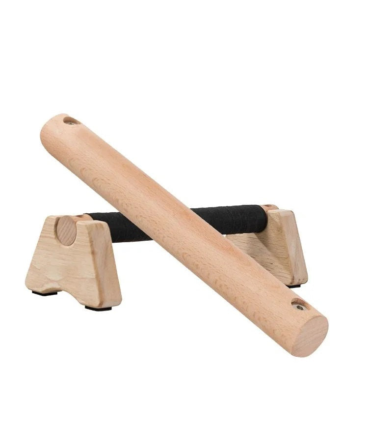 Wooden Push-Up Stand Handles – Non-Slip Calisthenics Parallettes for Home Fitness, Strength Training and Upper Body Workouts