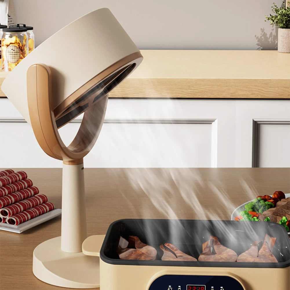 Portable Adjustable Range Hood – Mini Desktop Kitchen Extractor with USB Charging, Strong Suction for Indoor BBQ, Cooking, and Smoke Removal