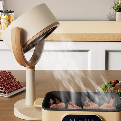 Portable Adjustable Range Hood – Mini Desktop Kitchen Extractor with USB Charging, Strong Suction for Indoor BBQ, Cooking, and Smoke Removal