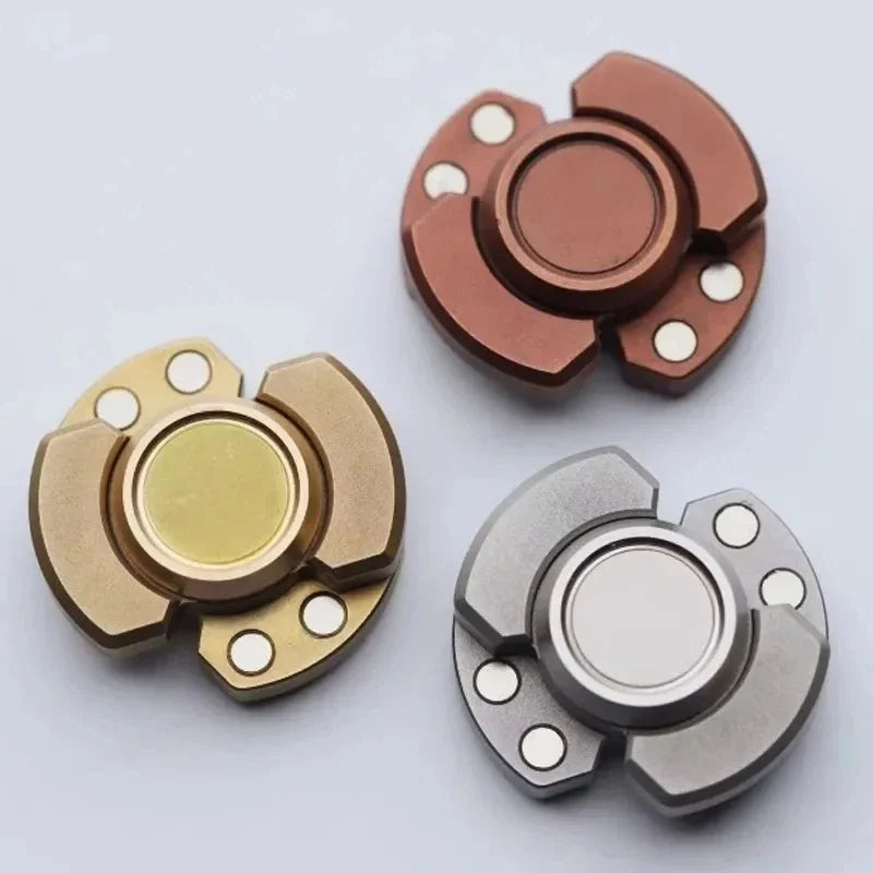 Magnetic Slider Fidget Spinner for Adults – Anti-Stress EDC Toy for Anxiety, ADHD, Autism & Sensory Focus, Sleek Metal Design