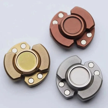 Magnetic Slider Fidget Spinner for Adults – Anti-Stress EDC Toy for Anxiety, ADHD, Autism & Sensory Focus, Sleek Metal Design