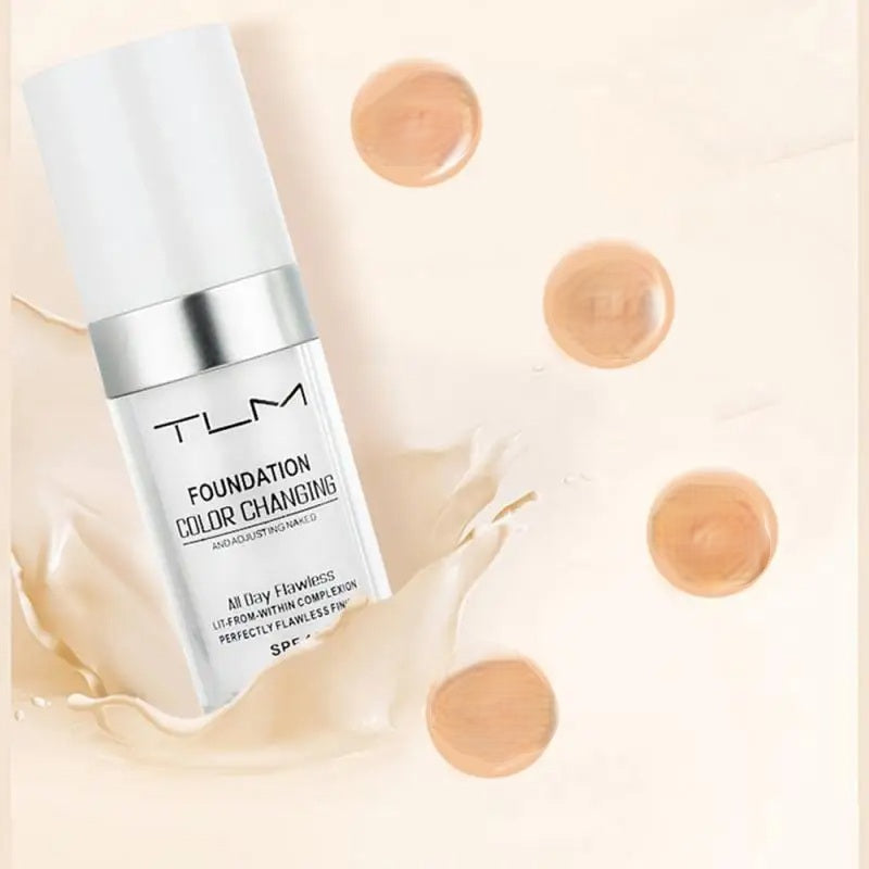 Magic Color-Changing Foundation – Soft Matte Long-Lasting Hydrating Makeup Base that Adjusts to Skin Tone for Flawless Natural Look