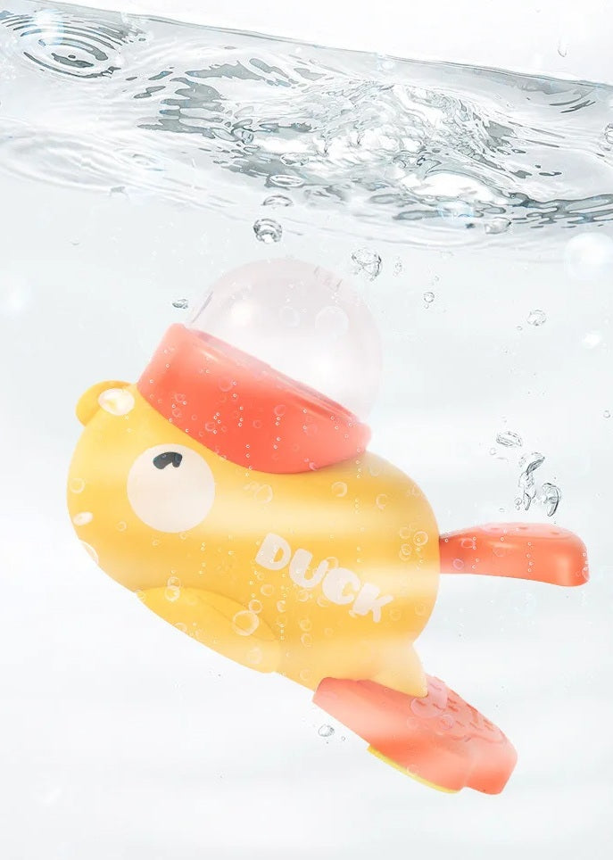 Interactive Duck Shaped Dog Toy – Manual Push-toy with Counting Feature, Durable Educational Plastic for Smart Pet Playtime Fun